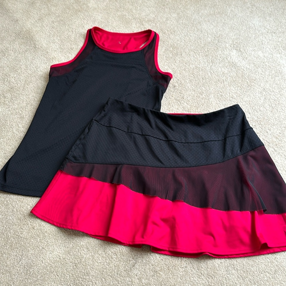 EUC tennis tank/skort set